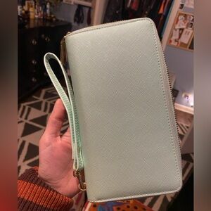 Mint Colored Wallet or Clutch